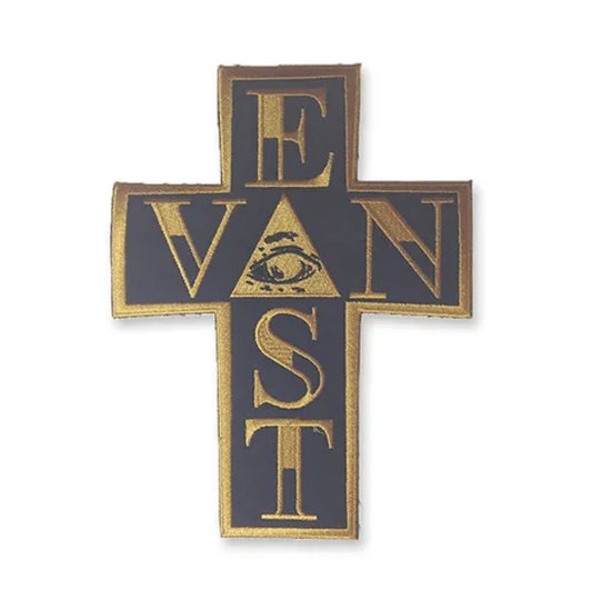 EVC Mafioso Cross Eye Patch - Black/Gold