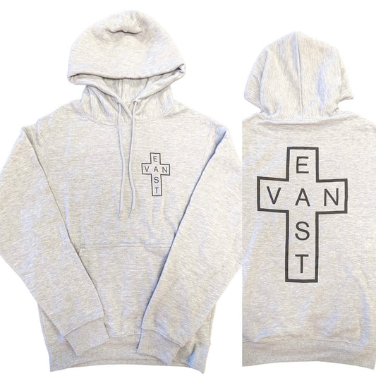 EVC Double Cross Hoodie - Grey
