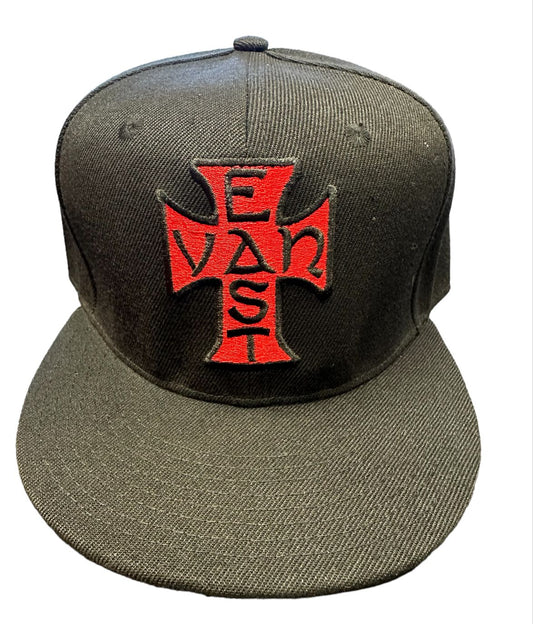 EVC Red Cross Cap - Black/Red