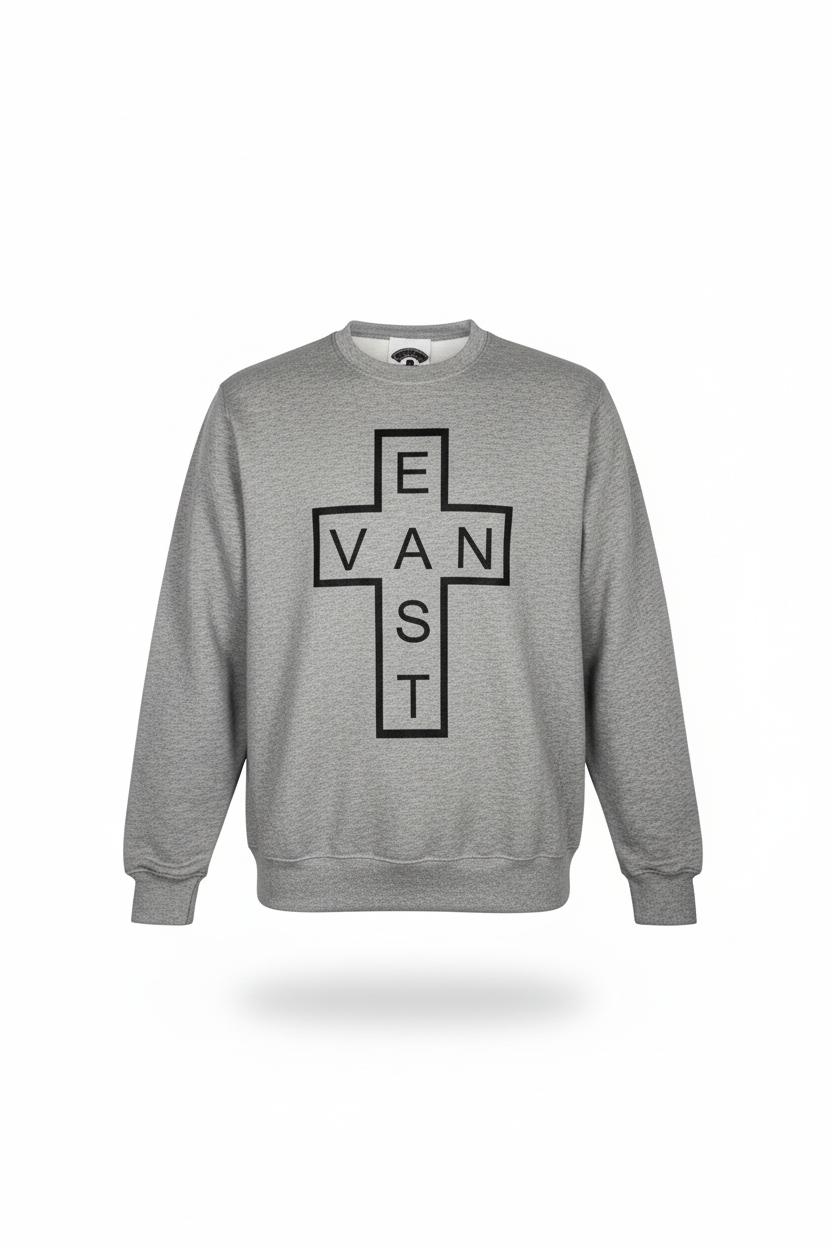 EVC Crew Neck Sweater - Grey