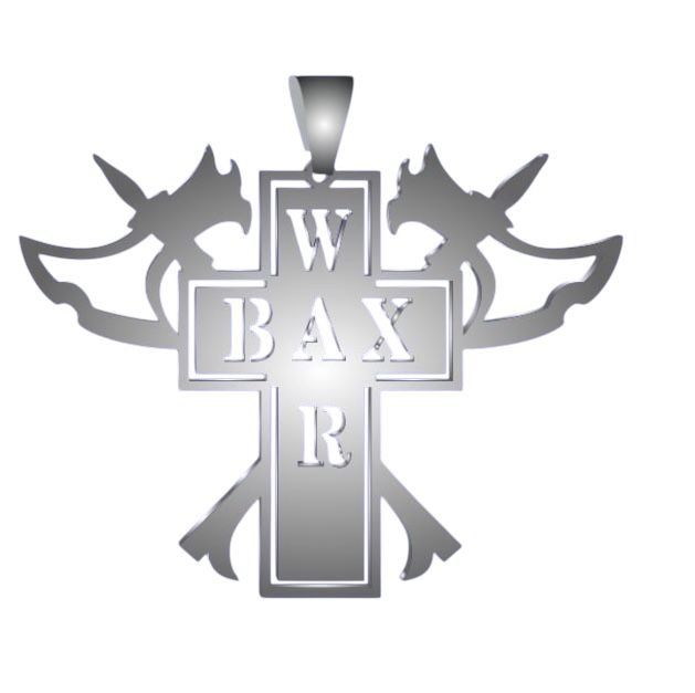 Baxwar Stainless steel pendant with Dogtag chain