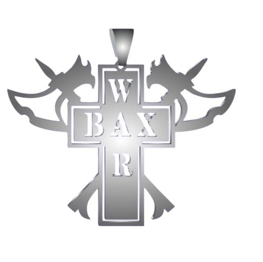 Baxwar Stainless steel pendant with Dogtag chain