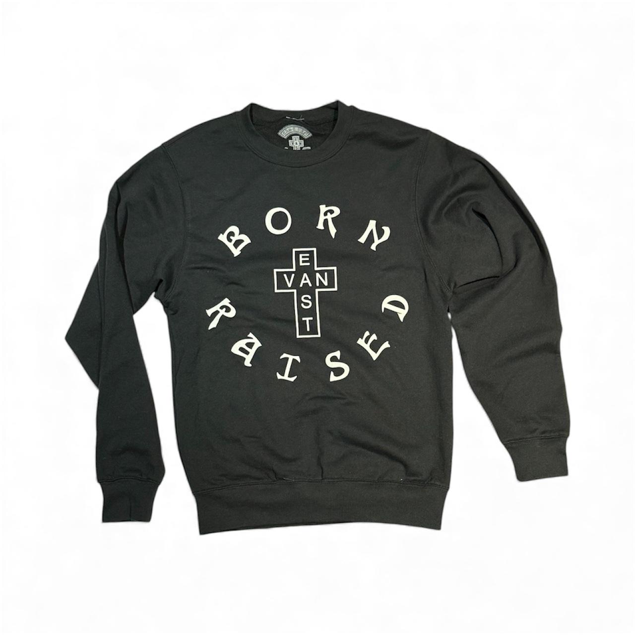 EVC Born & Raised CrewNeck Black