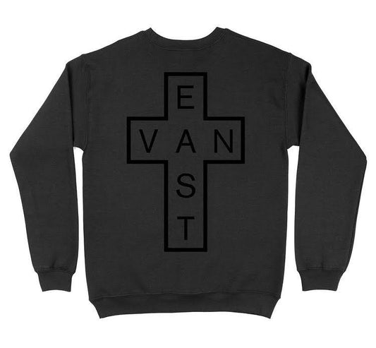 EVC Crew Neck - Black on Black