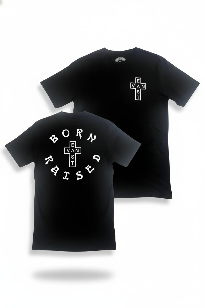 EVC Born and Raised tees - Black