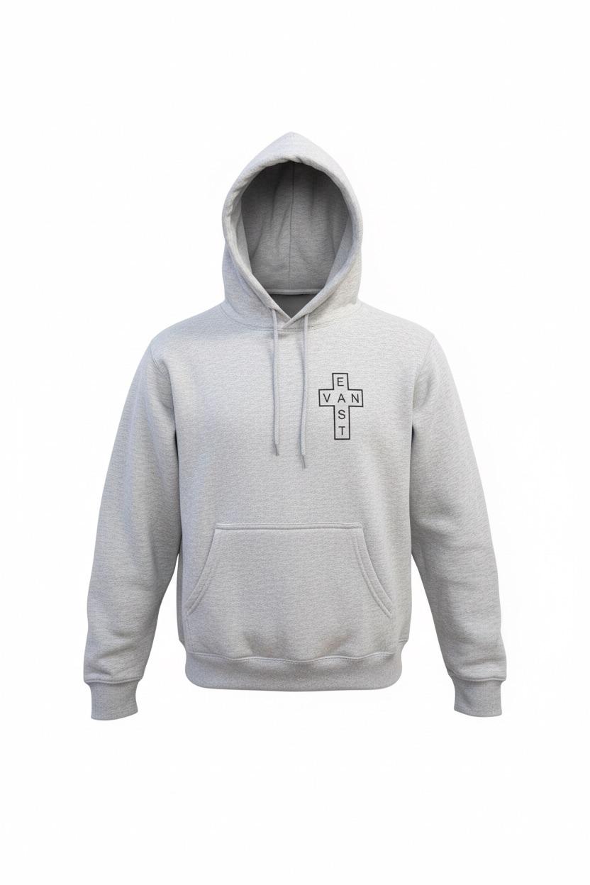 EVC Double Cross Hoodie - Grey